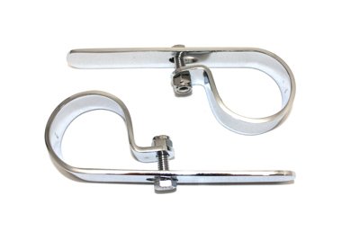 V-Twin 31-0816 - Chrome 1-7/8'' Exhaust P Clamp Set