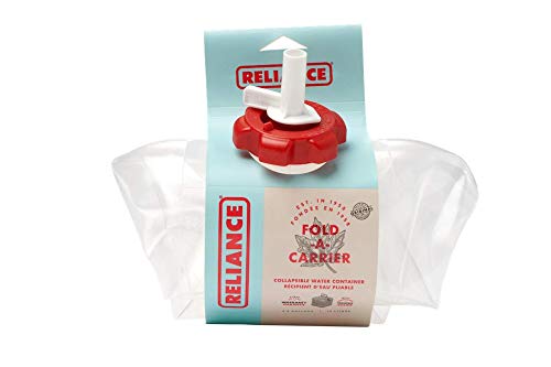 Reliance Products Fold A Carrier 5 Gallon Collapsible Easy Pour Wate Continer, Clear