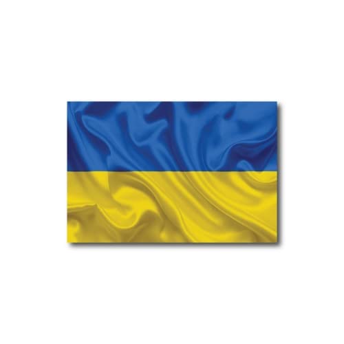 Magnet Me Up Waving Ukraine Ukrainian Flag Magnet Decal, 4X6 Inches, Heavy Duty Automotive Magnet For Car Truck Suv
