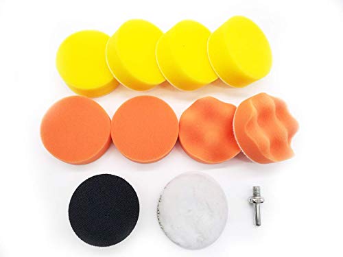 Sthira Car Polish Kit Polishing Pad And Hand Buffer Set Electric Cleaning Brush With Drill Adapter For Car Polish Buffing, 3Inc