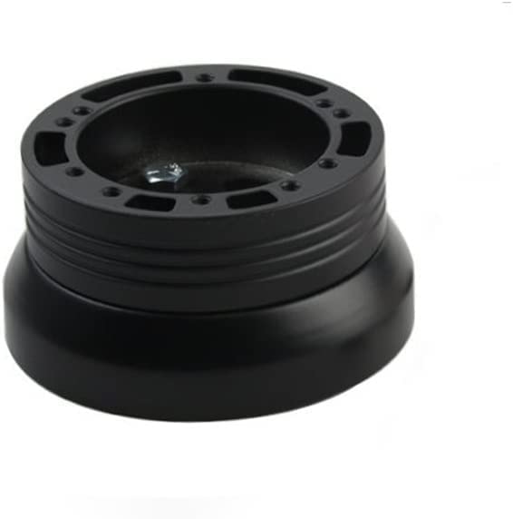 5 & 6 Hole Steering Wheel Black Hub Adapter (Flaming River, Ididit, Gm, Chevy)