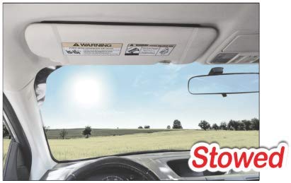 Edgevisor Tuckvisor Magnetic Tinted Car Sun Visor Sunshade Extender For Car Window Windshield Sun Shade Anti-Glare Protects From