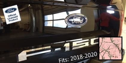 Decal Mods Tailgate Insert Decals Letters Inlays Indent Stickers (Thin) For Ford F150 (2018-2020) (Apc Pink Realtree) - Apc