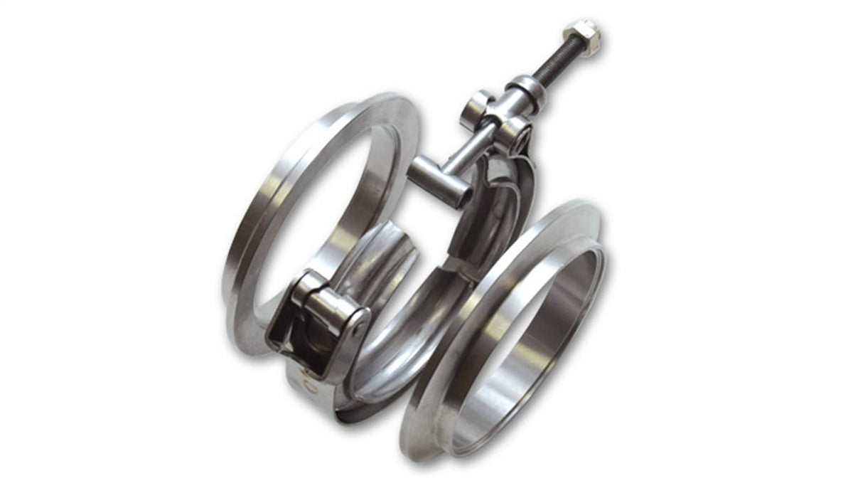 Vibrant Performance - Vib11491 Aluminum V-Band Flange Assembly, Metallic, 3 Inches
