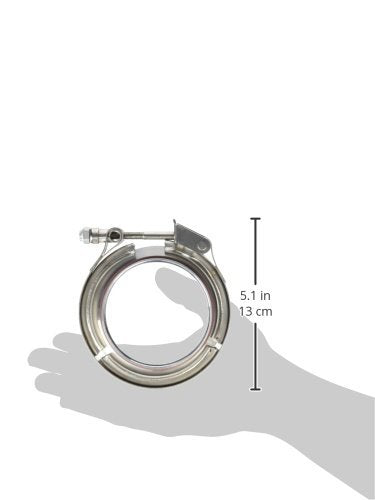 Vibrant Performance - Vib11491 Aluminum V-Band Flange Assembly, Metallic, 3 Inches