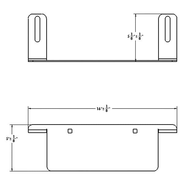 Fab Fours Vengeance Front Tall License Plate Bracket