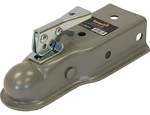 Buyers Products 0091065 Straight Tongue Trailer Coupler For 3-Inch Channel, 2-Inch Hitch Ball, 3,500 Mgtw, Class 2, Primer Finis