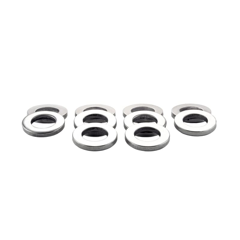 Mcgard 78713 Stainless Steel Cragar Center Hole Mag Washer - Pack Of 10,Silver
