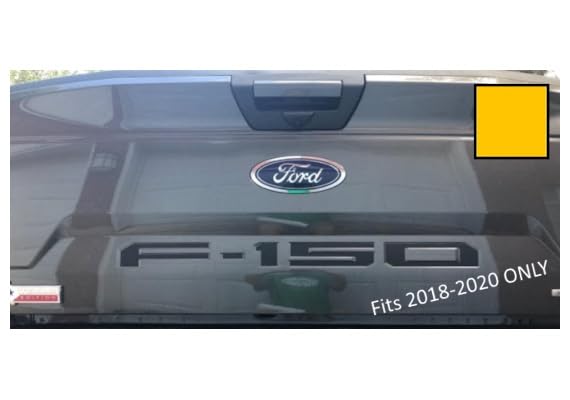 Decal Mods Tailgate Insert Decals Letters Inlays Indent Stickers (Thin Decals, Not Raised Letters) For Ford F150 (2018-2020) (Ye