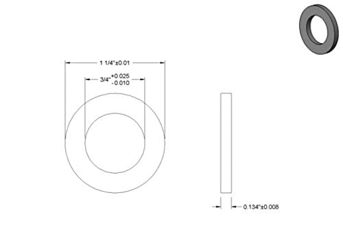Clutch Spacer/Shim For Go Karts & Mini Bikes With 3/4 Shaft. 3 Spacers Included.