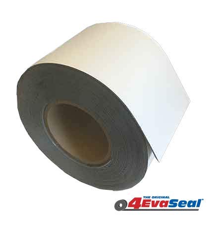 Multi-Purpose Rubberized Roofing And Waterproofing Tape Stops Leaks ! - Roof Rv Camper Awning Tarp Boat Repair - White 4In X 50 