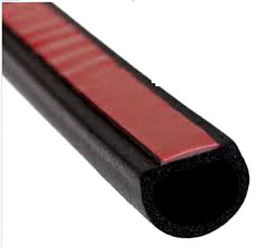 Stick&Seal DShape Car Door Seal 16Mm X16Mm Black,Good For Suv And Bigger Vahicles (4 Meters) (Large 16 X16 Mm)