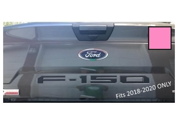 Decal Mods 2018-2020 F150 Tailgate Insert Decals Letters Inlays Indent Stickers (Thin) For Ford F150 (2018-2020) (Soft Pink) - C