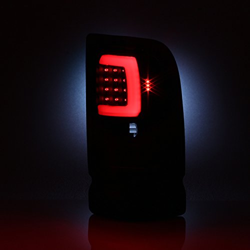Akkon - For Black Smoked 1994-2001 Dodge Ram 1500 2500 3500 Led Tube Tail Lights Lamp Driver + Passenger Side