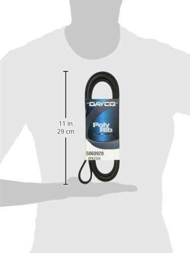 Dayco 5060920 Serpentine Belt , Black