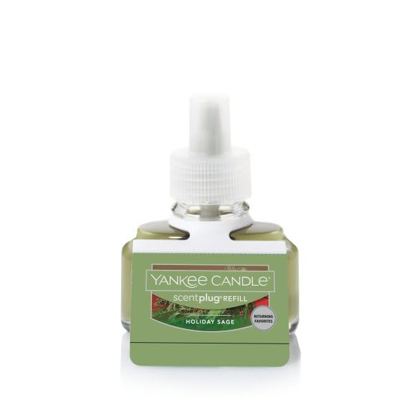 Yankee Candle Scent Plug Refill, Holiday Sage (Pack Of 4)