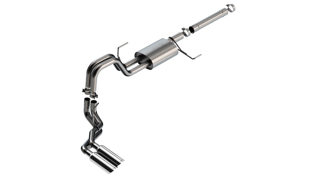 Borla 140904Cat-Back Exhaust System For '21-'23 Ford F-150 3.5L V6 Powerboost Auto. Trans. 2 & 4 Wheel Drive 4 Door Crew Cab (5'