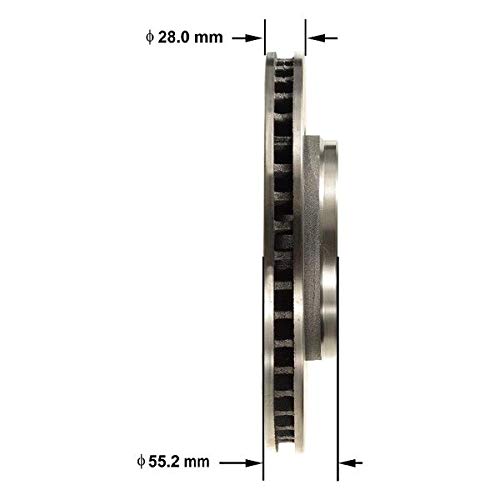 Bendix Premium Prt5725 Brake Rotor For Jeep Wrangler 2017-2007, Wrangler Jk 2018 Jeep Wrangler 2017-2013, Wrangler Jk 2018