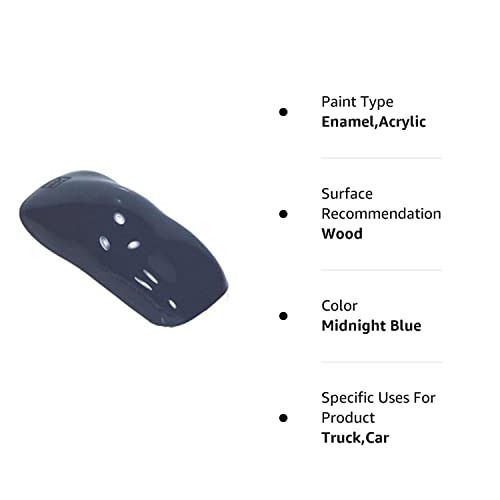 Restoration Shop - Midnight Blue Acrylic Enamel Auto Paint - Complete Gallon Paint Kit - Professional Single Stage High Gloss Automotive, Car, Truck, Equipment Coating, 8:1 Mix Ratio, 2.8 VOC