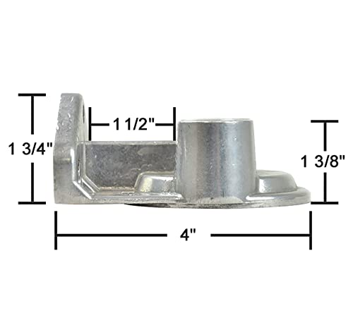 Oil Filter Mount, Ports Up, 1/2 In Npt Female Ports, 3/4-16 In Center Thread, Aluminum, Polished, Universal, Kit