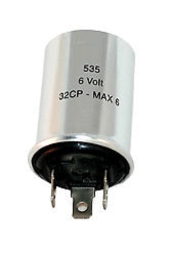 6 Volt 3 Prong Turn Signal Flasher Pos. Grnd Bv535