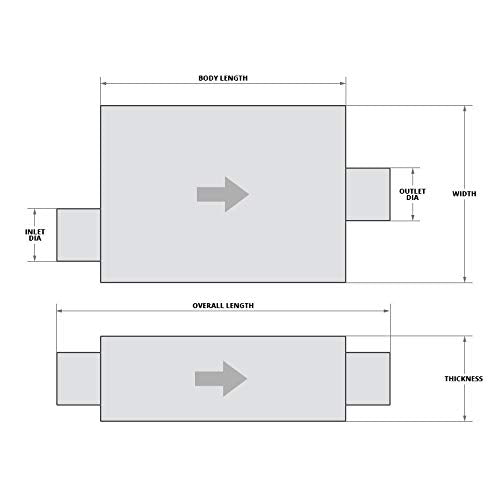 Walker Exhaust Soundfx Universal 18125 Universal Exhaust Muffler
