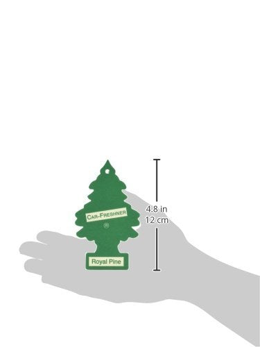 LITTLE TREES Car Air Freshener, Royal Pine Scent, 6 Pack, Hanging Paper Tree, Bubble Gum Color