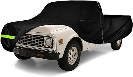 Waterproof Car Cover Compatible with Chevrolet C10/20 K10/20 1960-1987 Standard Cab Long Bed Accessories, 420D All Weather Car C