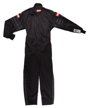 Racequip Unisex-Child Kids Single Layer Suit (Black, Small)