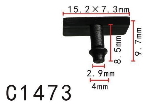 Autobahn88 Retainer Clip For Door Weatherstrip, Compatible With Honda (Oem: 91590Sv4003) (Pack Of 20)