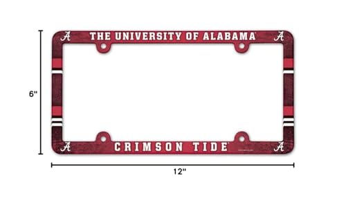 Wincraft Ncaa University Of Alabama Lic Plate Frame Full Color