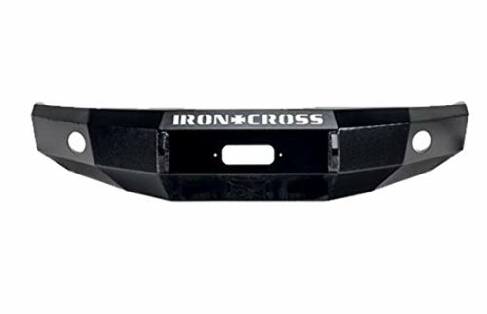 Iron Cross Automotive Front Bumper for Chevrolet Silverado 3500 HD, Alloy Steel, Black, Model 20-525-20
