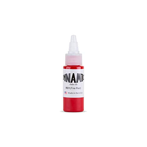 Dynamic Fire Red Tattoo Ink Bottle 1Oz
