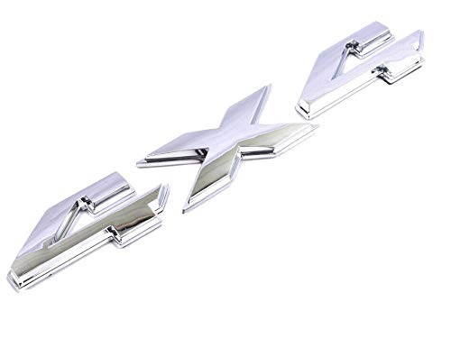 1pcs Chrome 8Inch RAM 4X4 Emblem Badge 3D Emblem Decal Nameplate Flat Letter Replacement for RAM 1500 2500 3500 Glossy Mopar (Ch