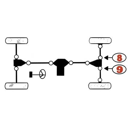 East Lake Axle Replacement For Rear Axle Inner U-Joint Set Polaris Sportsman/Worker/Diesel/Xplorer 335/455 / 500 1996 1997 1998