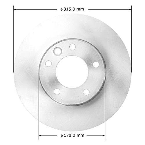 Bendix Premium Prt6115 Front Brake Rotor For Mercedes-Benz G55 Amg 2010-2003, G500 2008-2002, G550 2018-2009