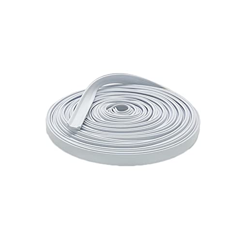 Automotive Authority Llc Narrow 0.6' Rv Marine Camper Vinyl Insert Trim Mold Screw Cover (White, 25 Ft)