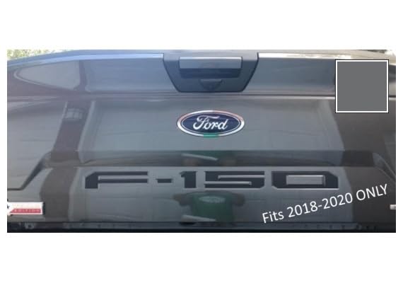 Decal Mods 2018-2020 Dark Gray Tailgate Insert Decals Letters Inlays Indent Stickers (Thin Decal) For Ford F150 (2018-2020) - Da