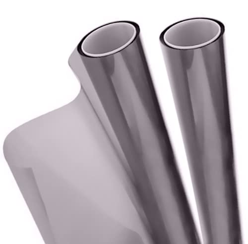 Vvivid Smoke Black Adhesive Headlight Wrap Tinting Vinyl (12'' X 48'' 2-Roll Pack)