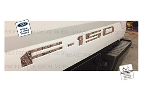Decal Mods Tailgate (Thin) Decals Stickers (Thin) Letters Kit Insert Indent For Ford F150 (2018-2020) (Realtree - Ap)