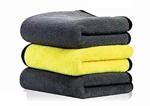 Car Accessories Cleaning 800 GSM Microfiber Towel for Car Cleaning and Detailing  Dual Sided, Extra Thick Plush Microfiber Clot