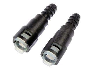 Fuel Line Quick Connector That Adapts 3/8 In Steel To 3/8 In