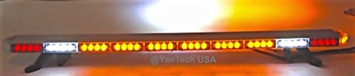 50' Amber Clear Super Bright Led Light Bar Flashing Warning Tow Truck Wrecker Police Snow Plow With Brake/Turn Signal Lights And Cargo Lights - Usa Warranty W/Lifetime Service