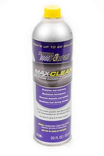 Royal Purple Max-Clean Fuel System Cleaner & Stabilizer, 20 Ounce - Enhances Performance & Fuel Efficiency, Removes Deposits