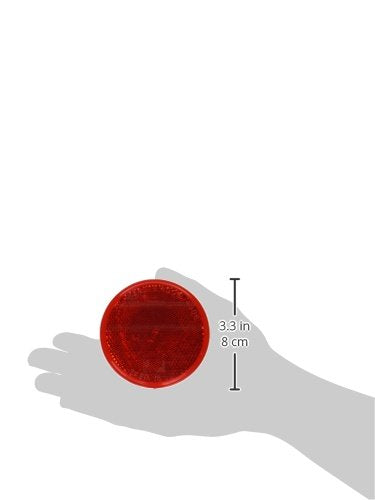 Grote 40052 Red Round Stick-On Reflector