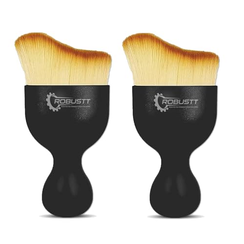 Robustt Car Interior Cleaning Brush  Small (Pack Of 2) | Ac Vent Brush | Car Interior Cleaner Brush | Scratch Free Car Duster |