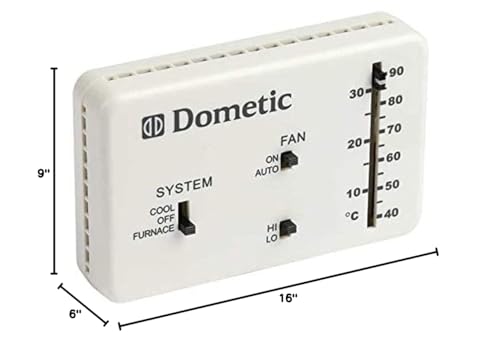 Dometic 3106995.032 Rv Analog Thermostat (Cool Only/Furnace), White