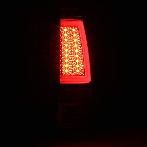 Akkon - For 2003-2006 Silverado 05-07 Silverado Hybrid Pickup Truck Red Clear V2 Led Tail Lights Brake Lamps Pair