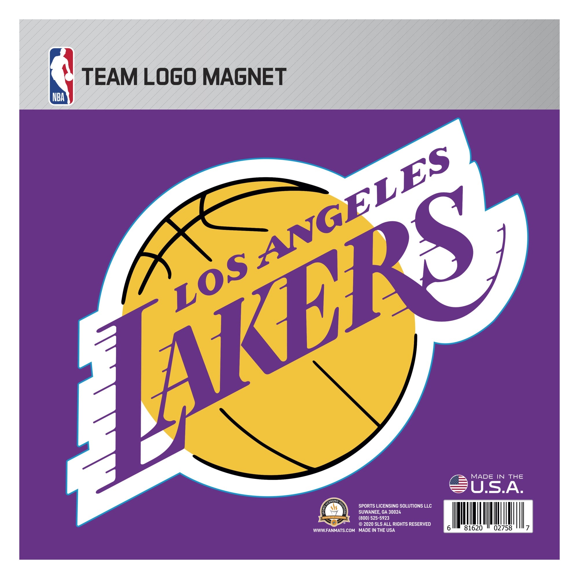 Los Angeles Lakers Large Team Logo Magnet 10'' (8.8046''X9.2077'')