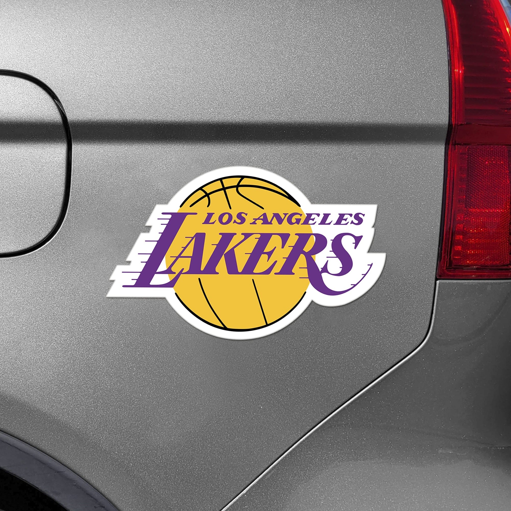 FANMATS Los Angeles Lakers Large Team Logo Magnet - Vinyl, 10" (8.8"x9.2"), Purple, Model 32521